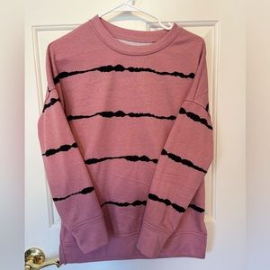 Women's Striped Crew neck Sweatshirt
